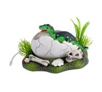 TOYANDONA Fish Tank Ornament Dinosaur Air Bubble Shelter Aquarium Decoration for Fish Hiding Durable Aquarium Landscape Craft with Oxygen Bubble Effect Suitable for and Reptile Habitats