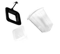 TOYANDONA Fish Tank Ring Feeder Station Floating Aquarium Fish Feeder with Blood Worm Feeding Cup Abs Material Suitable for Feeding Live Blood Worms and Aquariums