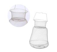 TOYANDONA Fishing Net Durable Iron Wire Crab and Lobster Trap Lightweight Fishing Accessories for Lakes Rivers and Sea Random Color