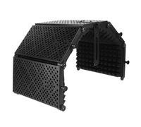 TOYANDONA Five-door Microphone Sound Absorbing Shield Foam Pad Noise Reduction Isolation Cover for Studio Recording and Podcasting