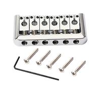 TOYANDONA Fixed Bridge Saddles Bridge Tailpiece for Electric Guitar Parts and Accessories