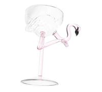 TOYANDONA Flamingo Wine Glass Transparent Cocktail Glass Lightweight Decorative Goblet for Party Wedding Banquet Home Use
