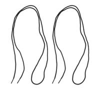 TOYANDONA Flat Polyester Shoelaces Black 1.5m Pair Decorative