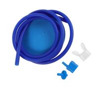 TOYANDONA Flexible Underwater Breathing Tube 2m 2pcs for Pool Swimming | Portable Snorkel Accessory, Dry Top Valve, Plastic and Rubber Build, Blue Finish for Teens and Adults