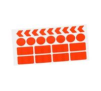 TOYANDONA Fluorescent Orange Reflective Warning Stickers High Brightness PVC Arrow Decals for Bicycle Safety Durable for Night Riding and Outdoor Use