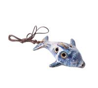 TOYANDONA Flute Musical Instrument Ocarina Fish-shaped 6 Holes Portable Ceramic with Easy to Play Music Learning with Long String Connected Random Color and Suitable for Children Beginners