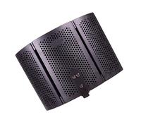 TOYANDONA Foldable ABS Microphone Windproof Cover with Dust and Saliva Blocking Features, Noise Reduction Pop Filter for Recording Studio Microphone Accessories