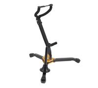 TOYANDONA Foldable Alto Tenor Saxophone Stand Iron Bracket with Sponge Cushion Protective Support Music Instrument Display Rack