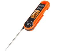 TOYANDONA Foldable Bbq Meat Thermometer Digital Kitchen Probe Stainless Steel and Abs Construction, Multi-purpose Instant Read Food Thermometer with Temperature Range 50°c to +300°c,