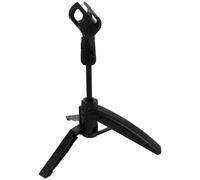 TOYANDONA Foldable Desktop Mic Stand Tripod with Clip Holder, Portable Tabletop Microphone Stand for Home Studio Recording and Gaming Setup