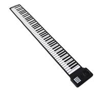 TOYANDONA Foldable Keys Silicone Hand Rolled Piano Portable Electronic Keyboard Piano Built-in Speaker for Music Practice