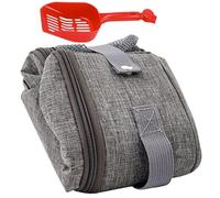 TOYANDONA Foldable Portable Cat Litter Box Made of Sturdy Oxford Cloth with Shovel Lightweight Mobile Cat Toilet Tray Suitable for Cats and Kittens the Go