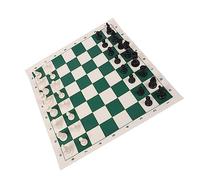 TOYANDONA Foldable Reel Design Chess with Plastic Board Educational Checkers and Strategy Game for Adults Lightweight Portable Travel Board Enhancing Memory and Imagination Skills