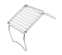 TOYANDONA Folding Stainless Steel Bbq Rack Lightweight Grill Grate for Camping Hiking and Outdoor Cooking Versatile Roasting and Warming Rack for Backpacking and Picnics