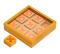 TOYANDONA Folding Wooden Toe Board Game for Adults Educational Family Chess Portable Creative Interactive Plaything for Logical Thinking and Stress Relief