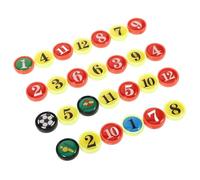 TOYANDONA Football Tactical Board Replacement Magnets Numbered Small Soccer Board Magnetic Pieces for Referee Coaching and Training Sessions