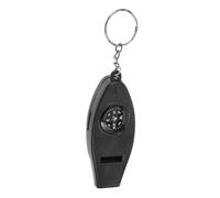 TOYANDONA Four in One Survival Whistle Compass Thermometer Magnifier Keychain Compact Outdoor Safety Tool for Hiking Camping Climbing Practical Emergency Signaling Accessory for Adventurers