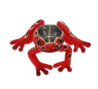 TOYANDONA Frog Animal Figure Forest Animal Figurines Plastic Rainforest Frog Sculpture Miniature Woodland Animals Toy for Kids Educational Toy Red