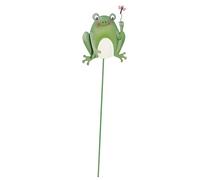 TOYANDONA Frog Yard Decor Outdoor Garden Statue Dragonfly Stake for Lawn and Patio Landscape, Iron Art Frog Craft for Villa Courtyard Garden Decorations