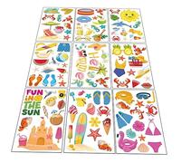 TOYANDONA Fruit Bikini Window Stickers 9pcs Set Summer Window Clings for Glass Hawaiian Beach Party Decorations Adorable Delicate Decals for Home Party