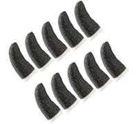 TOYANDONA Game Controller Thumb Sleeves Finger Covers with Touch Screen Compatibility Fiber Copper Black 10pcs Anti-sweat for Mobile Phone Gaming