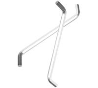 TOYANDONA Garbage Disposal Wrench from 2 Pcs Stainless Steel, Metal Kitchen Trash Disposal Wrench, Sturdy and Not Easy to Deform, Prevents Clogging Kitchen Sink Sink