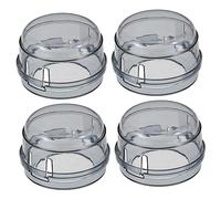 TOYANDONA Gas Stove Knob Protectors 4pcs Large Hole Child Safety Covers for Kitchen Hob Control Guards One-Hand Easy Removal