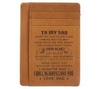TOYANDONA Genuine Leather Multi Compartment Card Holder Wallet Brown | Quick Access, Stores Change and Coins, Portable Design, for Work and Shopping Use