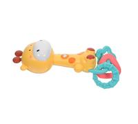 TOYANDONA Giraffe Rhythm Stick Sensory with Soft Teether for Boys and Ergonomic Grip Developmental Musical Rattle Soothing for Early Exploration