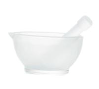 TOYANDONA Glass Grinding Bowl and Pestle for Household Kitchen Use Ergonomic Design for Easy Garlic Spice Medicine Crushing Pot for Restaurant and Home Cooking
