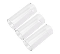 TOYANDONA Glass Guitar Slides 3pcs Medium Bottleneck for Electric and Acoustic Guitar Skin Friendly Sturdy Material Sound Professional Use