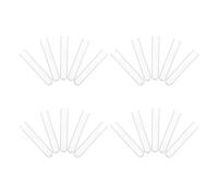 TOYANDONA Glass Test Tubes Precision Engineering Laboratory Glassware with Flat Mouth 20pcs and Stable round Bottom and Crafts and Plant Propagation for Chemical Experiments, Plant