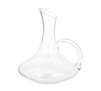 TOYANDONA Glass Whiskey Decanter with Handle Fast Wine Dispenser for Home Bar Elegant Beverage Distributor for Beer Vodka Whiskey Smooth Rounded Spout for Easy Pouring and Decoration