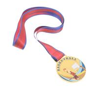 TOYANDONA Gold Basketball Award Medals with Neck Ribbons for Youth Sports Competitions and Prizes Lightweight Metal First Place Winner Medals to Inspire Participation and Achievement