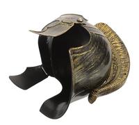 TOYANDONA Golden Ancient Roman Fighter Helmet Lightweight Cosplay Headgear for Parties and Performances Plastic Medieval Soldier Prop Suitable for All Ages