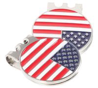 TOYANDONA Golf Hat Clip Ball Markers 2pcs Portable Decorative Red