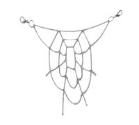 TOYANDONA Gothic Punk Spider Web Pants Chain Metal Belt Link for Men and Women Unique Dark Hip Hop Cargo Jean Accessory with Easy Attachment and Removal