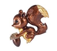 TOYANDONA Graceful Brooch Pin with Enamel Coating, Fashionable Bridal Corsage Accessory for Christmas and Wedding Outfits