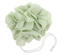 TOYANDONA Green Dual-Sided 2in1 Scrub Towel Washcloth with Soap Holder for Men and Women, Pe and Terry Cloth Material Bath Shower Loofah Sponge for Exfoliating and Creating Rich Lather