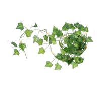 TOYANDONA Green Leaves Rattan Vine String Light Garland with Artificial Leaves Decorative LED Lamp String for Garden Home Bar Outdoor Use Plastic Material Fresh Chic Decor