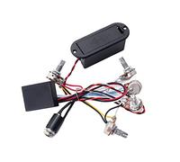 TOYANDONA Guitar Bass Wiring Harness Band Equalizer Eq Preamp Circuit Tone Control Volume Pot Pickup Pickup Compatible