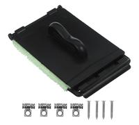 TOYANDONA Guitar Cleaning Kit Guitar String Holder Lightweight Easy to Put and Take off Black Fluff Plastic Metal Fretboard Cleaner