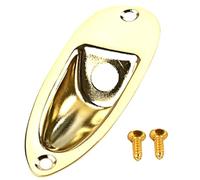 TOYANDONA Guitar Jack Plate Gold Ship Shape Electric Guitar Accessory Output Plug Replacement Part Compatible for Fender