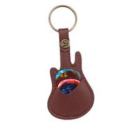 TOYANDONA Guitar Pick Bag Holder Carry Case for Picks Keychain Holder Design for Traveling and Gigging
