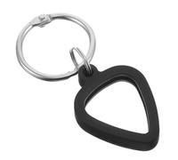 TOYANDONA Guitar Pick Holder Keychain Silicone Plectrum Case Heart-Shaped with Round Clip Portable Music Guitar Accessory for Musicians and Enthusiasts