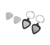 TOYANDONA Guitar Pick Keychain Holder Silicone Plectrums for Guitar Players Portable Storage Case for Bass Ukulele Picks