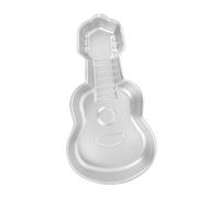 TOYANDONA Guitar Shape Cake Mold Nonstick Baking Pan Creative Design for Birthday Party Supplies Easy Release Oven Bakeware Tray Silver