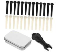 TOYANDONA Guitar Tuning Pin Bridge Pin Acoustic Guitar Plastic Stable String Fixation Easy to Use Replacement Set