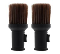 TOYANDONA Hair Cutting Neck Face Cleaning Brush 2pcs Soft Nylon Bristles Abs Handle for Barbershop and Personal Grooming Use