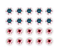 TOYANDONA Halloween Eyeballs Scary Ping Pong Eyeballs, 20pcs 32mm Fake Eye Balls Hollow Eyeballs Bouncy Balls Toy for Halloween Party Favors Bag Fillers, Halloween Terror Props